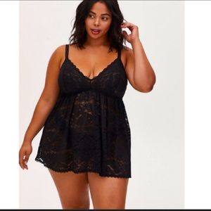 Black Lace Babydoll